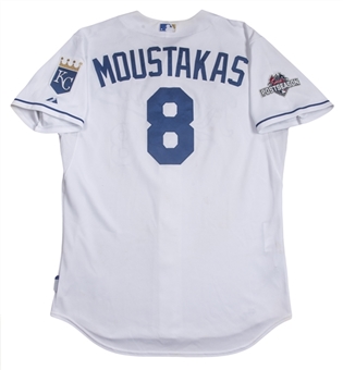 2015 Mike Moustakas ALCS Game Used Kansas City Royals Home Jersey Used For Games 1, 2 & 6 (MLB Authenticated)